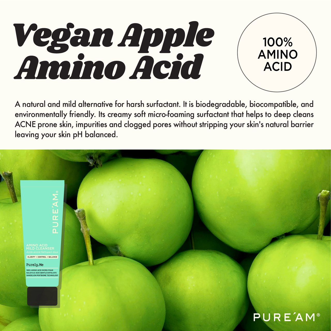 AMINO ACID MILD CLEANSER | PURE'AM